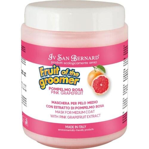 Dog mask | Fruit of the groomer Pek Mask Intense | Grapefruit mask pink 1 litre