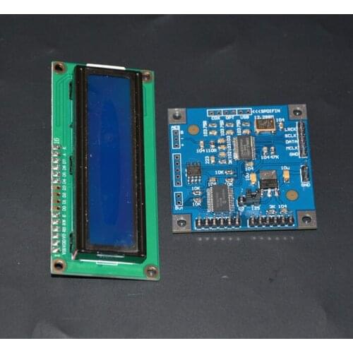 CS8416 digital receiving board module SPDIF to I2S soft control with LCD sampling rate indication