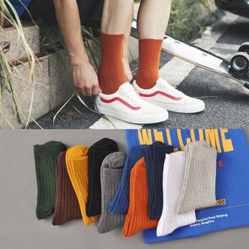 10 Pairs Men Socks 2021 New Fashion Wild Creative Personality Meia Long Socks Comfortable Breathable Motion Hombre Calcetines