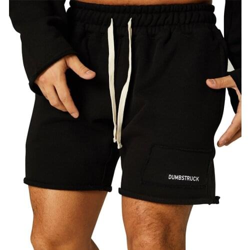 Muscle fitness brothers sports shorts mens summer and autumn running training loose plus size five-point pants