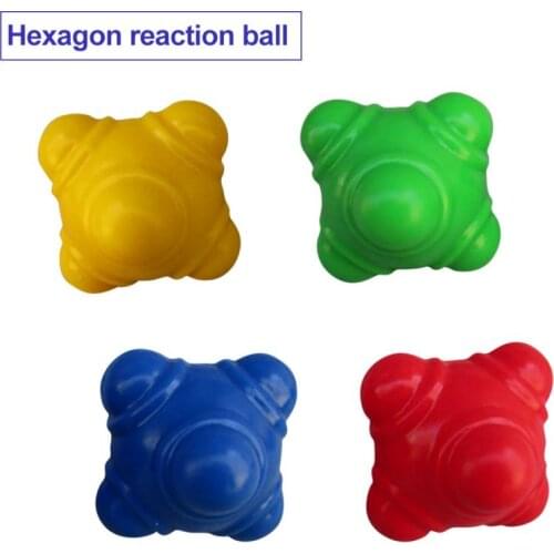 5Pcs Response Training Tool Ball Hexagon Ball Sport Hexagonal Ball Reaction Ball Agile Ball Towards Speed Training Toys