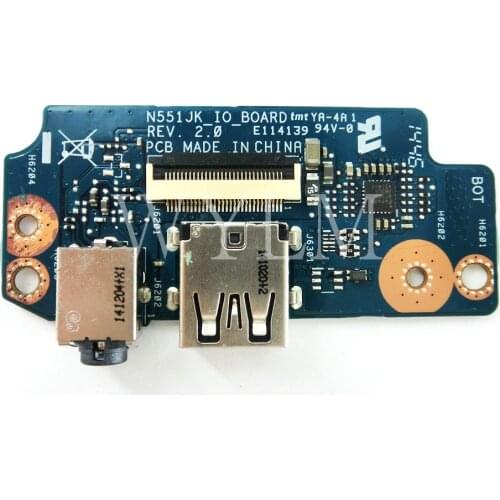 N551JK_IO_BD REV2.0 for ASUS N551J N551JK N551JM N551JM N551JQ N551JX G551J G551JK USB Audio board Notebook motherboard