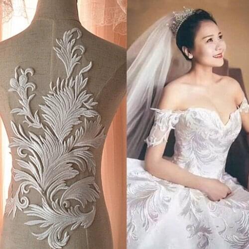 Ivory White Brand New Venise Lace Applique Trims Lace Collar for Garment Accessories