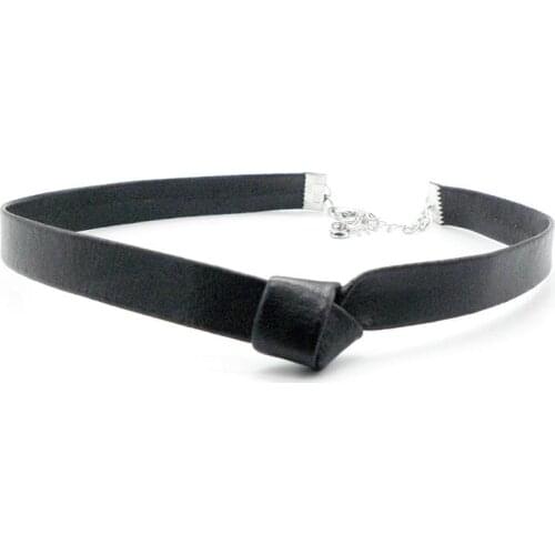 European and American new style Faux Leather Choker Simple Fashion All-Match Punk Choker Necklace Choker Collar