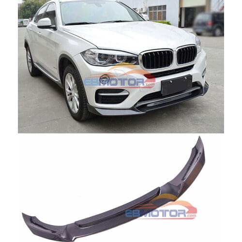 Real Carbon Fiber Front Lip Spoiler for BMW X6 F16 xDrive Series 15UP B463