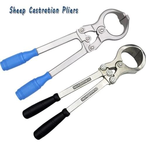 1PC Sheep Castration Pliers Stainless Steel Bloodless Castration Clamp Cattle Goat Wether Pliers Carbon Castration Pliers