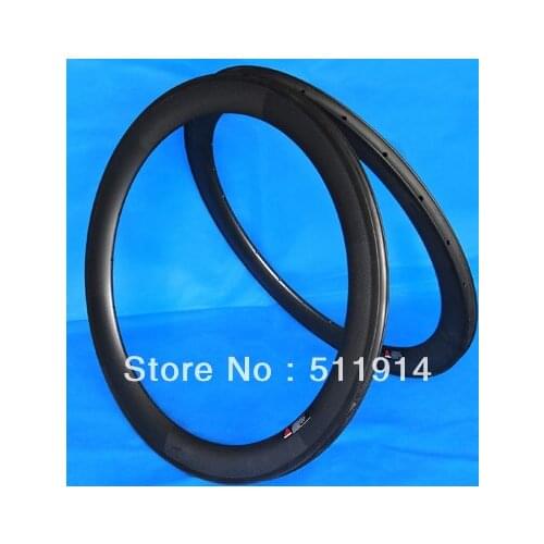 Full Carbon Matt Road Bike 700C Clincher Rim Width 25mm, Depth : 50mm, 60mm