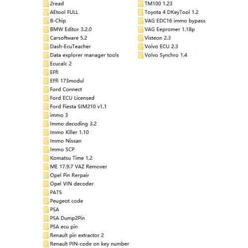 Programs package for immo