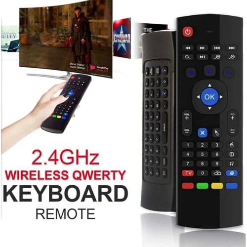 MX3 4 IN 1 Air Mouse Wireless Mini Keyboard Remote Control Mic Voice Control Voice Search or Android BOX Smart TV PC