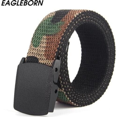 2020 New Men Camouflage Belts Mens Belts Military Waist Belt Fashion Belt Canvas Camouflage Casual Outdoor Belt Belts for Women