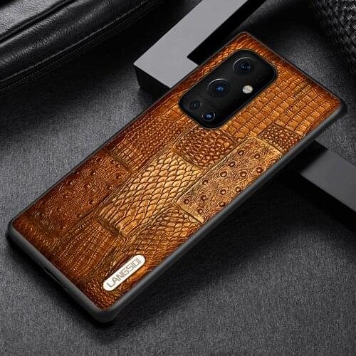 LANGSIDI Luxury Leather cover case For Oneplus 9 Pro 9R 8 pro 7T 6T Shockproof coque covers For One Plus 9pro 8 T 6T 7T fundas