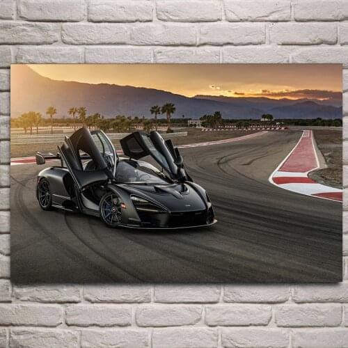 Sport Car McLaren Senna Super Car Posters Wall Art Pictures Painting Wall Art for Living Room Home Decor (No Frame)
