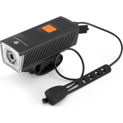 T6 LED MTB Waterproof Headlight Horn Bell Rechargeable Power Display Bicycle Lights Night Riding Safety Warning Cycling Light