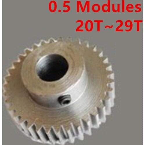 Carbon Steel 0.5 Modules 20T-29T Tooth Precision 3D Printer Encoder Miniature Small Modulus
