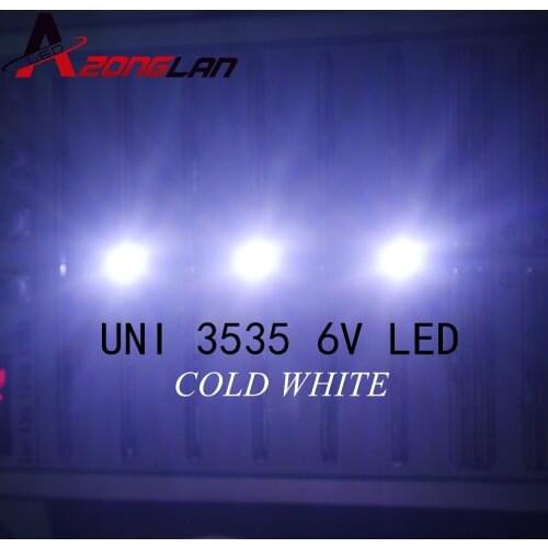UNI 3535 LED backlight LCD TV 3535 3537 LED SMD Lamp bead bead 1W 6V 3535 1.2W Cold white UNI 2000PCS