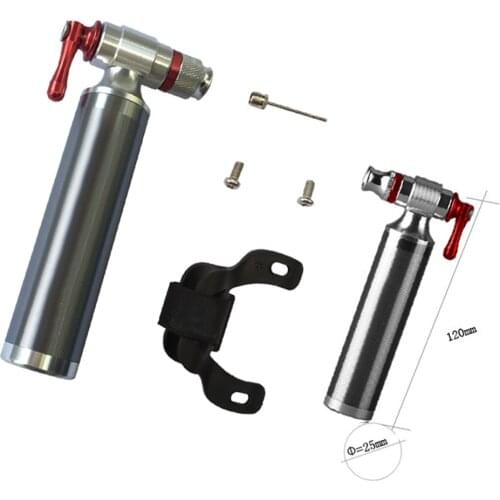 Bicycle Mini Pump CO2 Inflator Fits Presta & Schrader Tire Pump Mount Kit High Pressure Hand Pumps for Road and Mountain Bikes