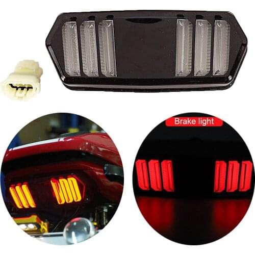 Motorcycle LED Taillight Rear Tail Amber Turn Signal Red Brake Lamp Light 12V Waterproof For HONDA MSX /Grom 125 13-16