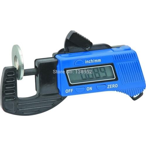 0-12.7mm 0.01mm Plastic Digital Thickness Gauge Meter Tester Measuring Gauge Tools Portable Precise