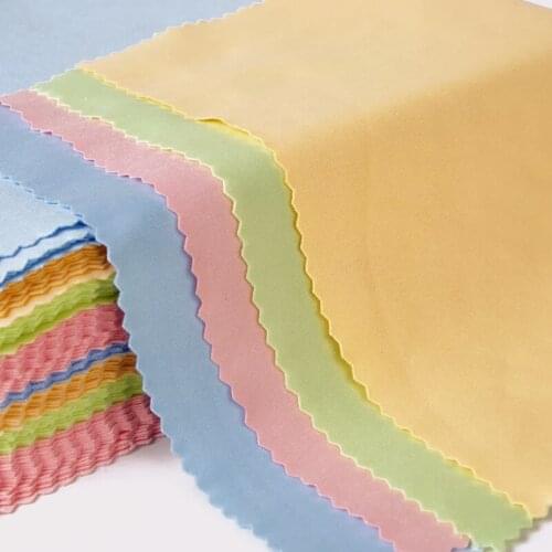 10pcs Multi Glasses Cleaning Cloth For Lens 15*18cm Microfiber Glasses Cleaner 4 colors Lens Cloth Wipes For Camera Screen