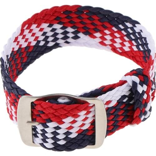 20mm Nylon Stainless Steel Buckle Replacement Ballistic Watch Strap Band