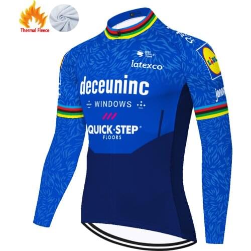 2021 team quick step cycling jersey abbigliamento ciclismo invernale Bicycle cycling long sleeve Moutain Breathable Bike jersey