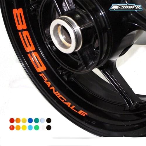 8 X CUSTOM INNER RIM DECALS WHEEL Reflective STICKERS STRIPES FIT DUCATI 899 PANICALE