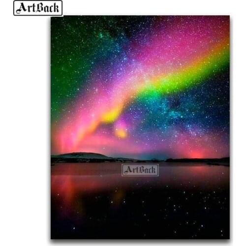 New 5D Diamond Painting Sky View Full Square 3d Sticker Diamond Embroidered Home Decoration Diamond Mosaic Art Gift