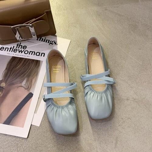 Patent Leather Elastic Band Ballet Flats Womens Shallow Mouth Comfortable Moccasins Womens Non-slip Flat Shoes Woman Flats
