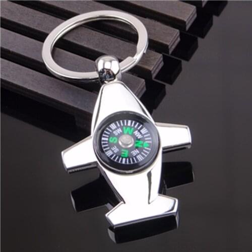 Car Keyring Compass Aircraft Model Classic Oem Mini Stainless-steel Detachable Fashion Gifts Moto Automotive-parts