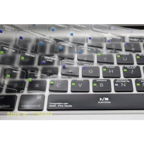 Avid Pro Tools Shortcut Hot Key Functional TPU Backlight Keyboard Cover Skin Protector For Macbook Pro Air 13 15 17 USA