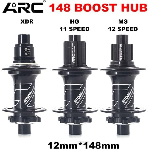 ARC MTB Mountain Bike Hub 32 Holes Disk Brake Front Rear Hub 11 12 Speed Thru Xd Xdr Hg Micro Spline Freehub Boost Hub 148mm