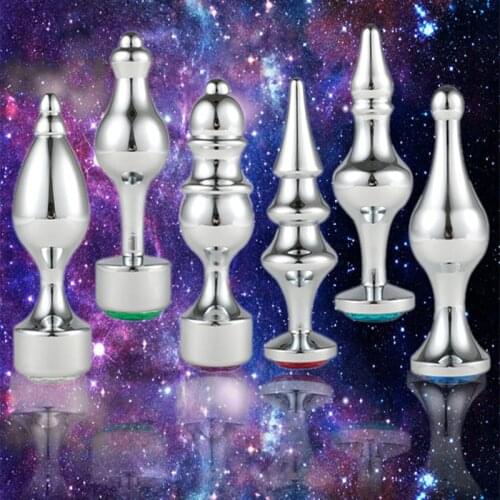 Smooth Anal Plug Anus Expander Stainless Steel Jewelry Butt Plug Beads Sex Toys for Women Stimulator Adult Products Anal Tail