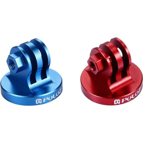 JABS 2x PULUZ for Go Pro Camcorder Tripod Mount Adapter for GoPro HERO5 4 Session 4 3+3 2 1, Xiaomi Yi, SJ4000(Blue&Red)