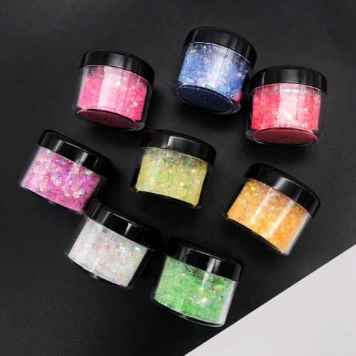 Bone shell baby footprint Fear of African Dolphin Laser Glitter Sequin for Nail Art Decoration Body Art Painting