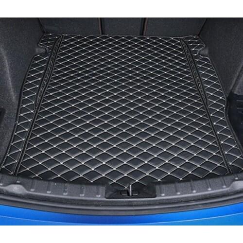 Quality leather car trunk mat rug for bmw 3 series F30 F34 F31 e90 e91 e92 e46 g20 1997-2020 cargo liner accessories interior