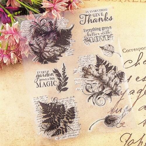 Hot selling Tricholoma transparent clear stamp / silicone seal roller stamp DIY scrapbook album / card production