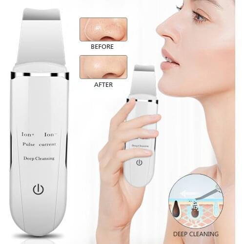 Professional Ultrasonic Facial Skin Scrubber Deep Cleaning Pulse Cleaning Blackhead Export Nutrition Introuduction