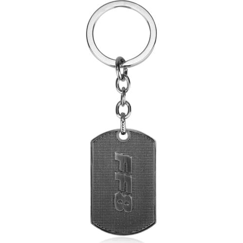 Dongsheng Fashion Movie The Fast Furious 8 Letters Pendant Keychain for Mens Jewelry Keyrings Metal Desgin Women And Men Gifts