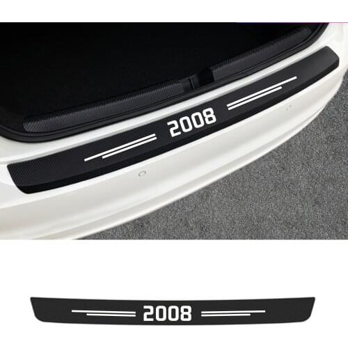 Carbon Fiber Sticker Car Bumper Protection For Peugeot 106 107 108 2008 3008 208 308 206 207 208 306 307 508