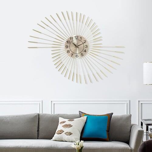 Peacock Open Screen Home Accessories Wrought Iron Clock Wall Decoration Club Wall Decoration Background Pendant