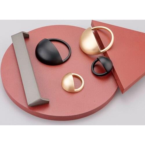 Tatami Gray Embedded Cabinet Moving Door Handle Black Invisible Wardrobe Drawer Knob Non Perforated Furniture Decoration