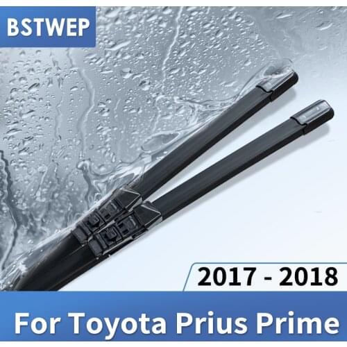 BSTWEP Windscreen Hybrid Wiper Blades for Toyota Prius Prime Fit push button Arms