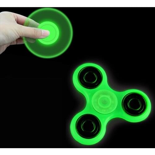 Luminous Fidget Spinner Light New ABS Gift Box Fidget Relieve Stress Toy EDC 688 Bearing Hand Gyro for Kids Xmas Gifts Boys