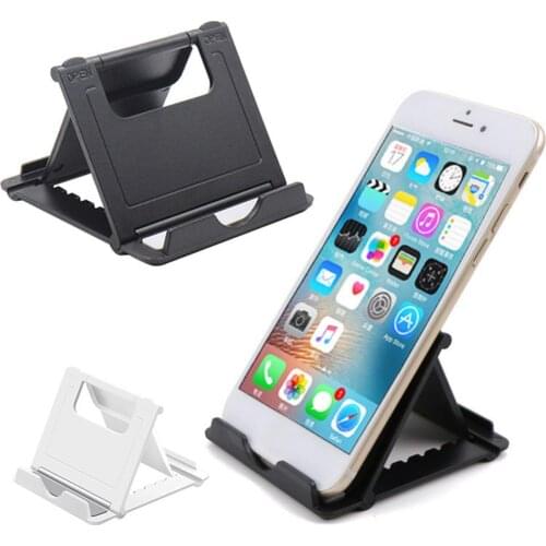 Universal Plastic Adjustable Folding Desktop Table Phone Holder Bracket Stand For Car Home Desktop Phone Accessories