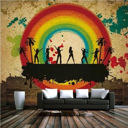 Vintage Oil Painting Wallpapers for Walls 3D Murals Wall Papers Home Decor Living Room Background Wall Murals 3D Modern Abstract