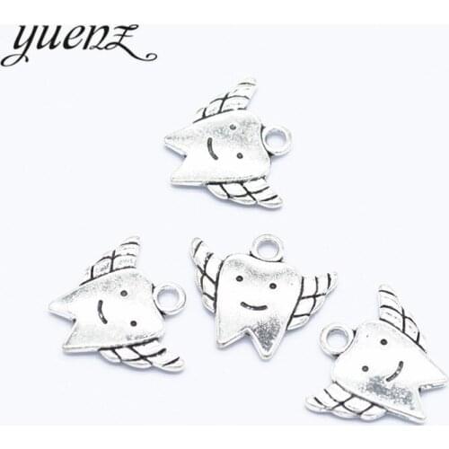 YuenZ 10 pcs Angel Charms Antique Silver color Metal Tooth Pendant Fit DIY bracelet necklace earring Jewelry 20*17mm I191