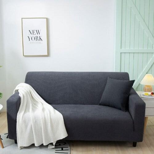 Jacquard Stretch Sofa Cover for Living Room Elastic Sofa Slipcover Sectional Couch Cover Furniture Protector 1/2/3/4 Seater