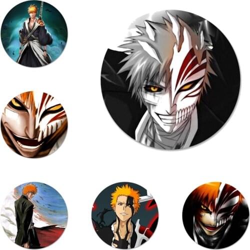 Bleach Ichigo Kurosaki Icons Pins Badge Decoration Brooches Metal Badges For Clothes Backpack Decoration
