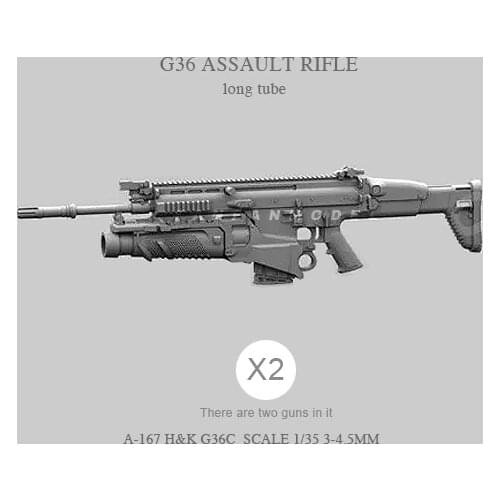 1/35 Resin soldier model accessories G36C (2pcs 2-3CM) A-167