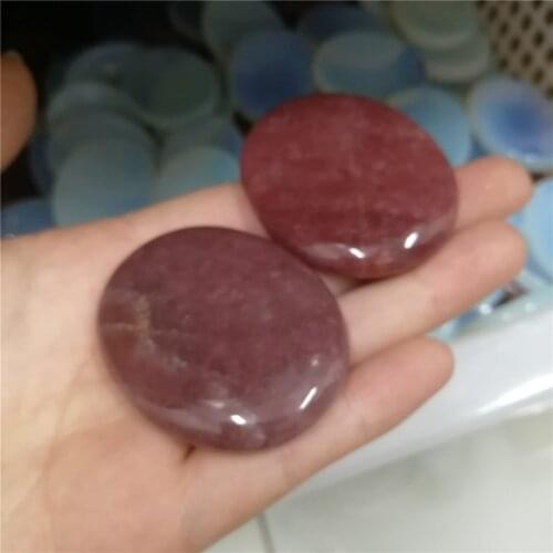 1pc Hot New Thumb Worry Stone Massaging Stones Healing Crystal Natural Polished Healing Worry Geometry Stone Reiki